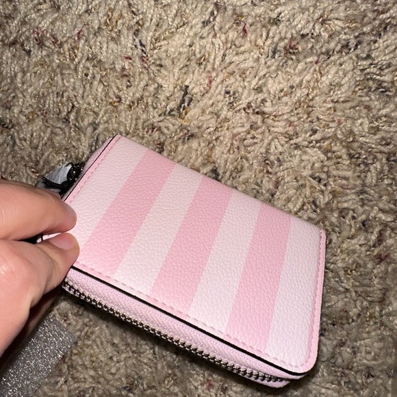 Victoria's Secret Pink Striped Wallet 🤍🩷 - Picture 3 of 4